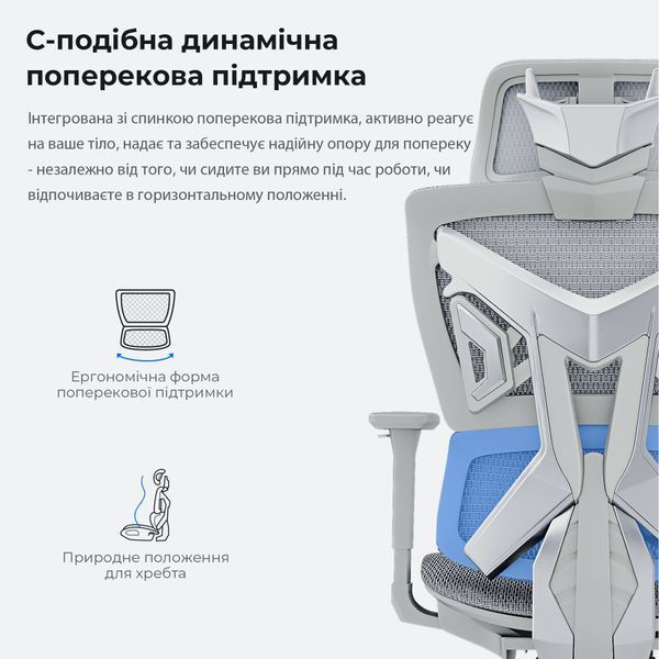 Крісло геймерське Anda Seat X-Air Mega Size XL Mesh Gray 000002191 фото