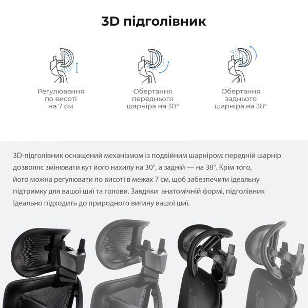 Крісло геймерське Anda Seat X-Air Mega Size XL Mesh Gray 000002191 фото