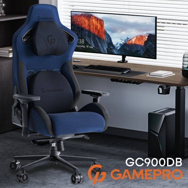 Крісло ігрове GamePro GC900DB Fabric Dark Blue 000001791 фото