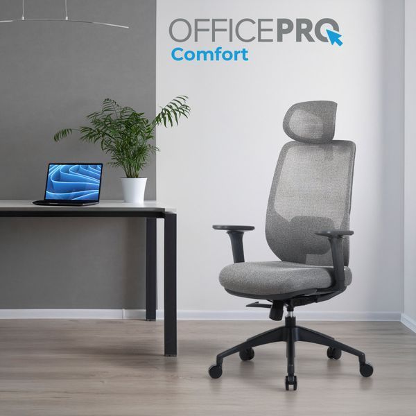 Крісло офісне OfficePro Comfort OC524G Gray 000002963 фото