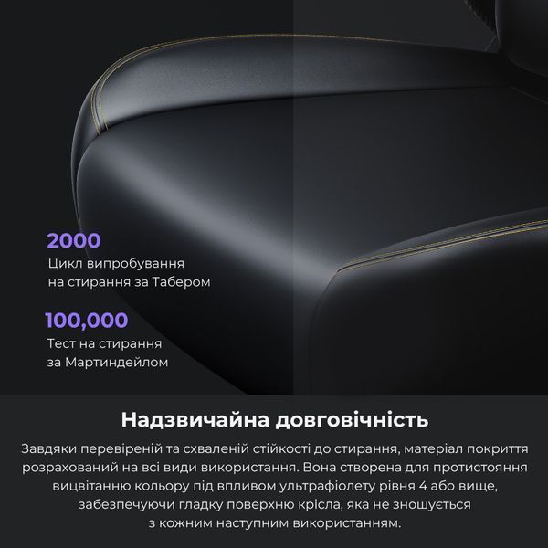Крісло геймерське Anda Seat Kaiser 4 Black Fabric Size XL 000001574 фото