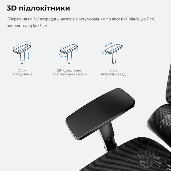 Крісло ігрове Anda Seat X-Air Mega Size XL Mesh Space Black 000001947 фото