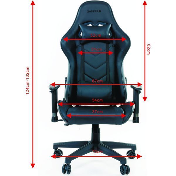 Крісло геймерське GamePro Raptor (GC590-Black) 000000331 фото