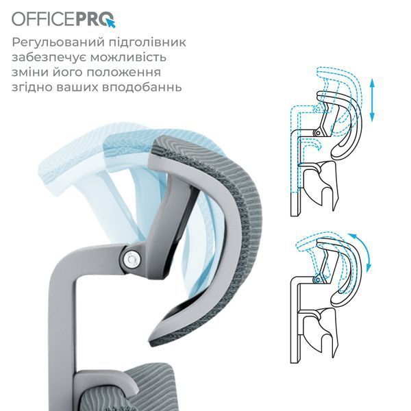 Кресло офисное OfficePro Elegant OC600-G-DG-DG 000002221 фото