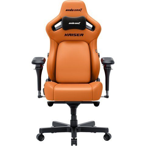 Крісло геймерське ігрове Anda Seat Kaiser 4 V2 Size XL Orange PVC 000002788 фото