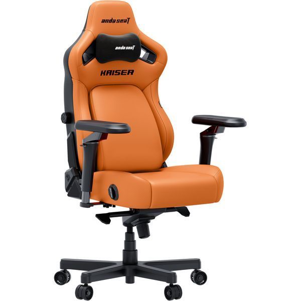 Крісло геймерське ігрове Anda Seat Kaiser 4 V2 Size XL Orange PVC 000002788 фото