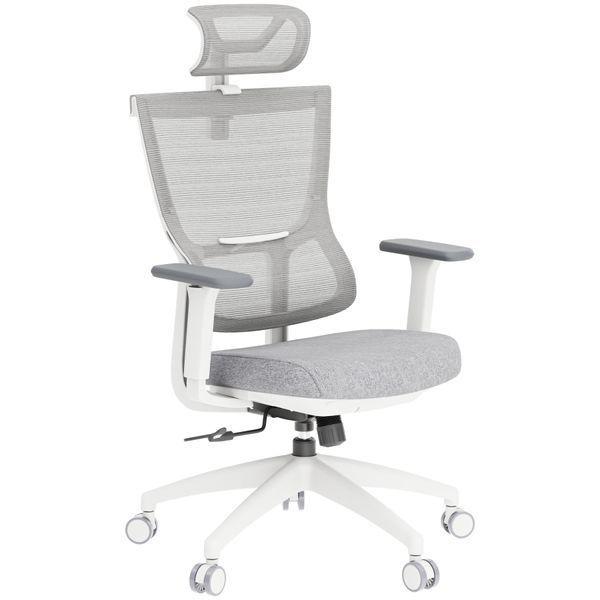 Крісло офісне OfficePro Elegant OC600-W-LG-LG 000002222 фото