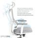Крісло офісне OfficePro Elegant OC600-W-LG-LG 000002222 фото 12