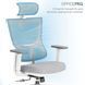 Крісло офісне OfficePro Elegant OC600-W-LG-LG 000002222 фото 10