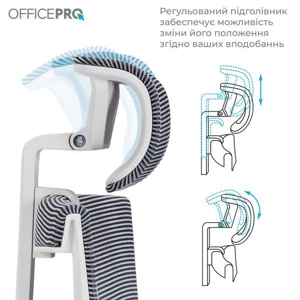 Кресло офисное OfficePro Elegant OC660-W-DG-DG 000002244 фото