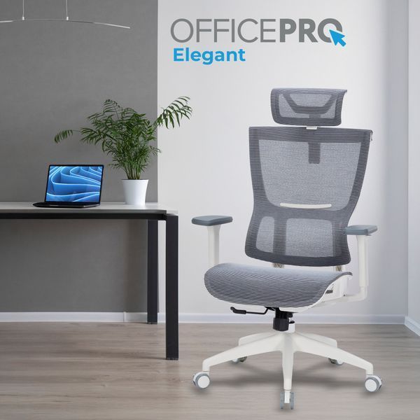 Кресло офисное OfficePro Elegant OC660-W-DG-DG 000002244 фото