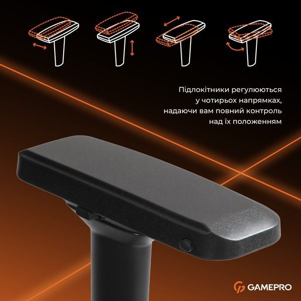 Кресло геймерское GamePro GC775B Fabric Black 000002649 фото