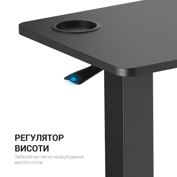 Офісний стіл з регулюванням висоти OfficePro ODM366B Black 000001648 фото