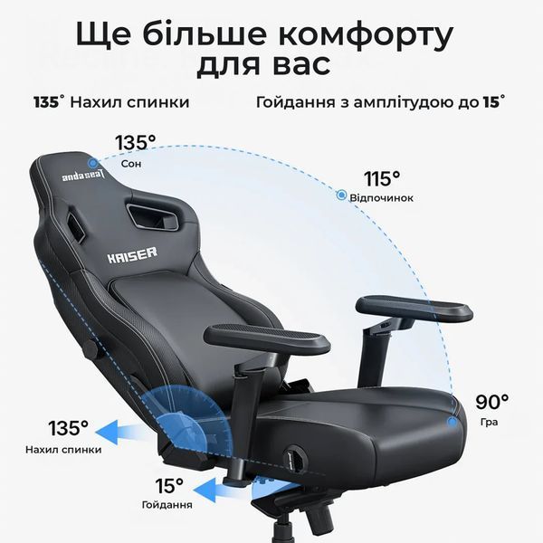 Крісло геймерське ігрове Anda Seat Kaiser 4 V2 Size XL Purple PVC 000002786 фото
