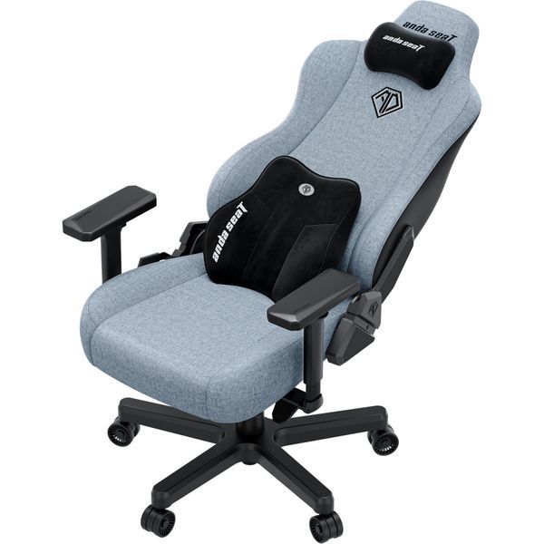 Крісло геймерське Anda Seat Kaiser 3E XL Gray Blue Fabric 000002642 фото