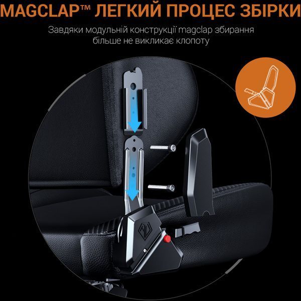 Крісло геймерське Anda Seat Phantom Tiger Edition Black Size L 000001395 фото