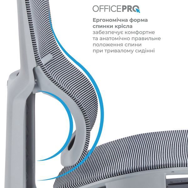 Кресло офисное OfficePro Elegant OC660-G-DG-DG 000002242 фото