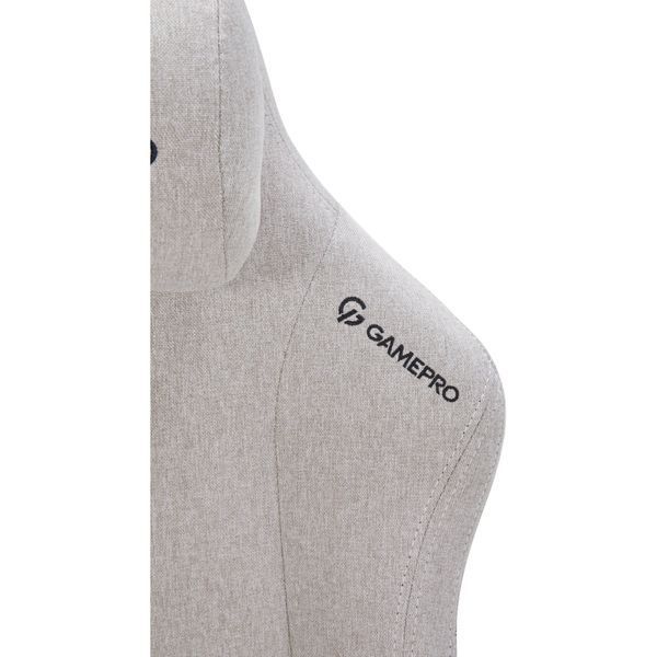 Крісло геймерське GamePro FGC750LG Fabric Light Gray 000001767 фото