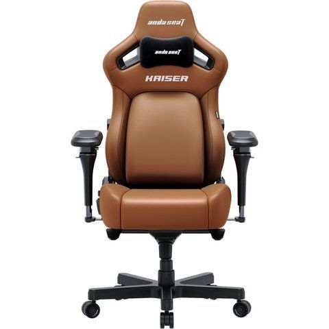 Крісло геймерське ігрове Anda Seat Kaiser 4 V2 Size XL Brown PVC 000002787 фото