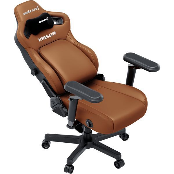 Крісло геймерське ігрове Anda Seat Kaiser 4 V2 Size XL Brown PVC 000002787 фото