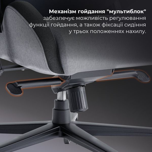 Кресло геймерское GamePro GC900DG Fabric Dark Grey 000001792 фото Кресло геймерское GamePro GC900DG Fabric Dark Grey 000001792 фото