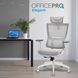 Крісло офісне OfficePro Elegant OC660-W-LG-LG 000002243 фото 7