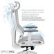 Крісло офісне OfficePro Elegant OC660-W-LG-LG 000002243 фото 12