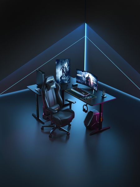Комп&rsquo;ютерний стіл Anda Seat Wind Seeker Black 000000838 фото