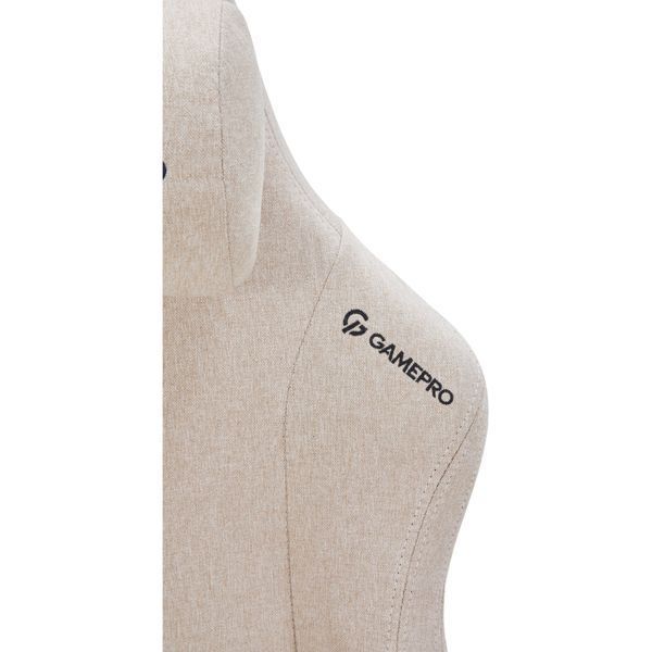 Крісло геймерське GamePro FGC750G Fabric Beige 000001766 фото