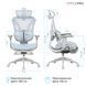 Крісло офісне OfficePro Elite OC950GLB Gray/Light Blue 000002971 фото 20