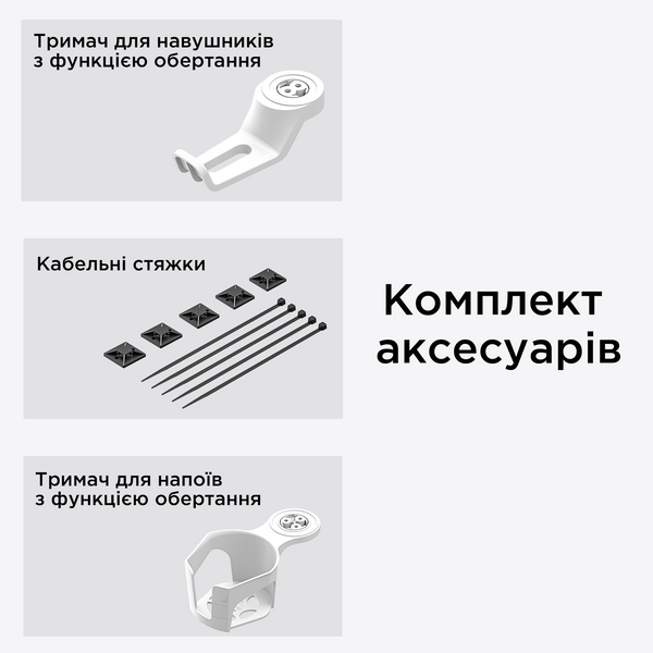 Стіл з електрорегулюванням висоти Anda Seat Xtreme 1800x800 White 000002951 фото