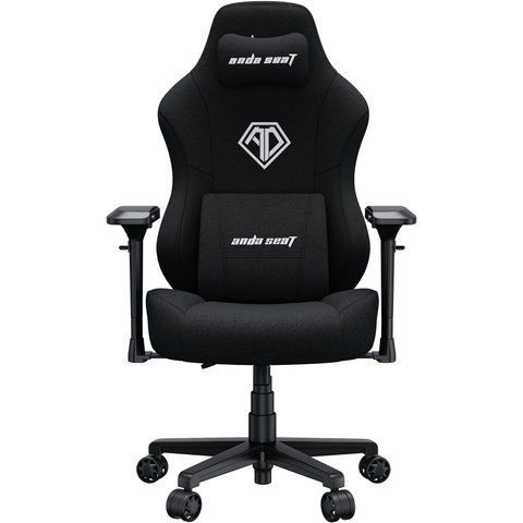 Крісло геймерське Anda Seat Phantom 3 Pro Black Fabric Size L 000001528 фото