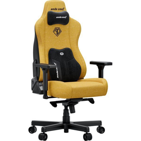 Крісло ігрове Anda Seat Kaiser 3E XL Bright Yellow Fabric 000002679 фото