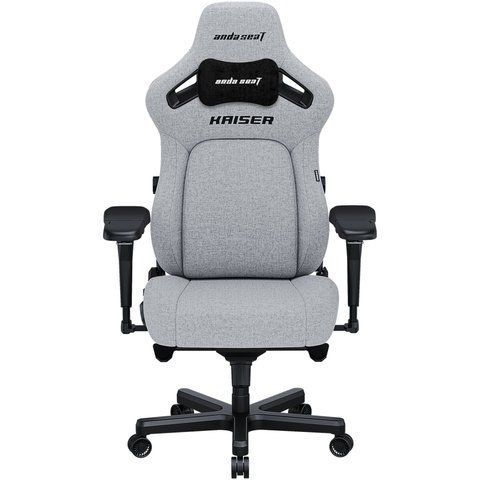 Кресло геймерское Anda Seat Kaiser 4 Grey Fabric Size XL 000001545 фото