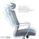 Крісло офісне OfficePro Harmony OC310-G-G-G 000002231 фото 11