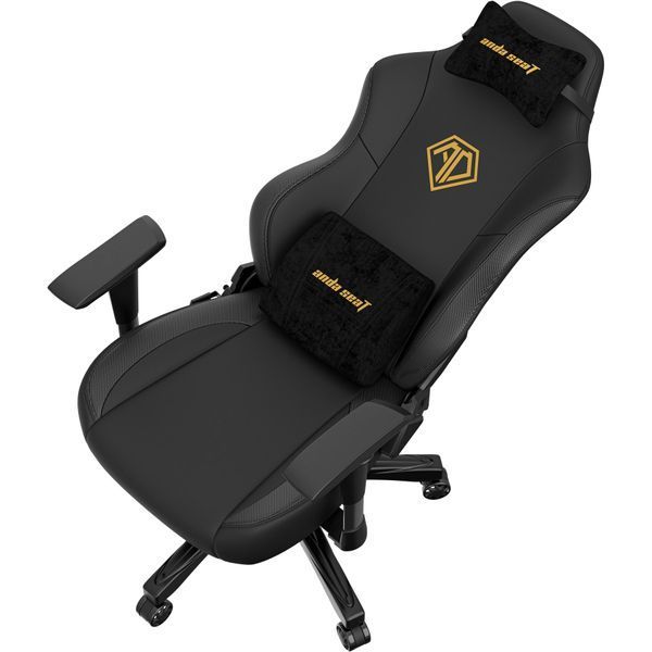 Крісло геймерське Anda Seat Phantom 3 Black/Gold Size L 000000547 фото