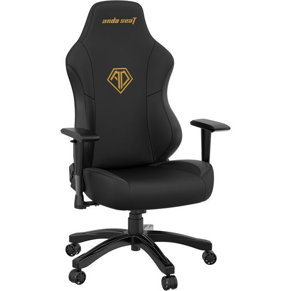 Крісло геймерське Anda Seat Phantom 3 Black/Gold Size L 000000547 фото