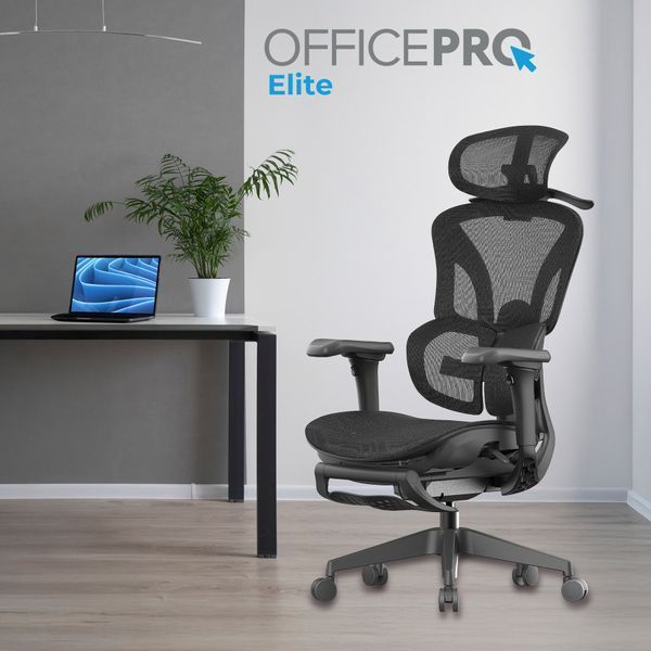 Крісло офісне OfficePro Elite OC950B Black 000002451 фото