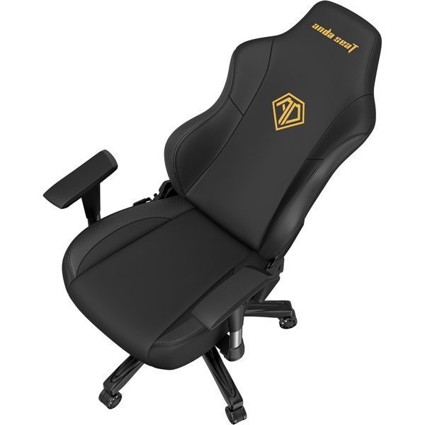 Крісло геймерське Anda Seat Phantom 3 Black/Gold Size L 000000547 фото