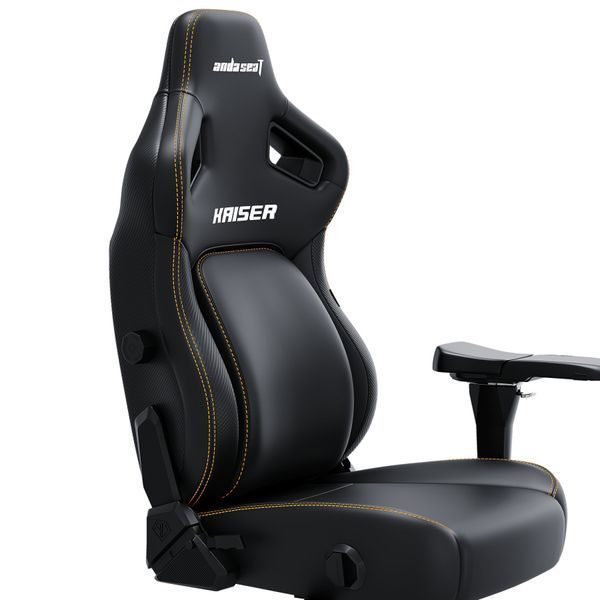 Крісло ігрове Anda Seat Kaiser 4 Black PVC Size XL 000001565 фото