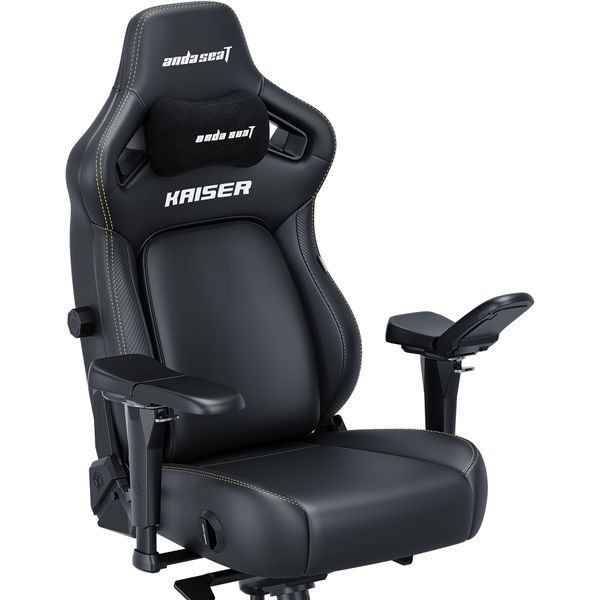 Крісло ігрове Anda Seat Kaiser 4 Black PVC Size XL 000001565 фото